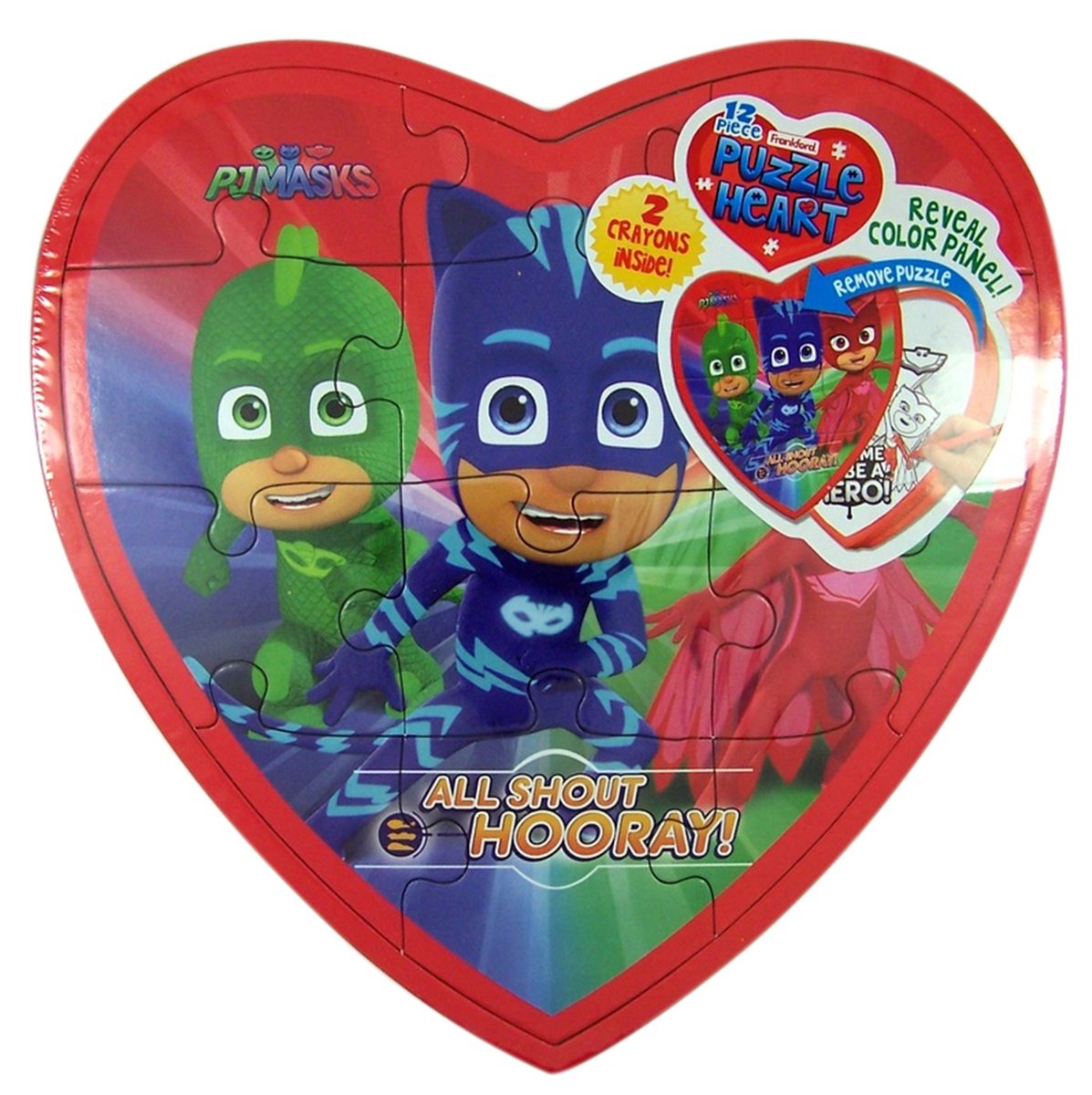 PJ Masks Valentine's Day Puzzle Heart Box With Gummy Candy, 3.17 Oz on ...