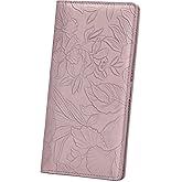 FALAN MULE Ultra Slim Thin Wallet for Women Bifold Leather RFID Blocking Designer Credit Card Holder