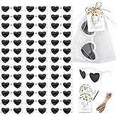 BUWUSMU 40 Sets of Heart-Shaped Sunglasses, Bulk Wedding Party Favors, Reception Gifts and Souvenirs for Guests