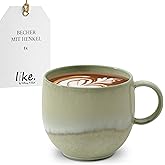like. by Villeroy & Boch Perlemor Alga Mug with Handle, Premium Porcelain, Made in Germany, Dishwasher and Microwave Safe, 7 oz Capacity, 4.5 x 3.5 x 3 in