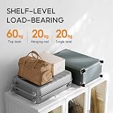 Dripex Portable Wardrobe Closet Storage Organizer with Transparent Doors view 5