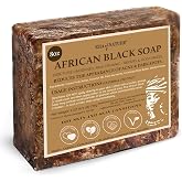era of nature Organic African Black Soap Bar, Shea Butter, Dry Skin 8oz | Raw &amp; Organic, Vegan &amp; Cruelty-Free, Imported from Ghana, Shea Butter, For Dry &amp; Sensitive Skin, 1lb (8oz)
