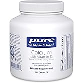 Pure Encapsulations Calcium with Vitamin D3 | Dietary Supplement to Support Bone, Colon, and Cardiovascular Health* | 180 Capsules