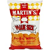 Martins, Barbecue Waffle Potato Chips, 14 Ounce