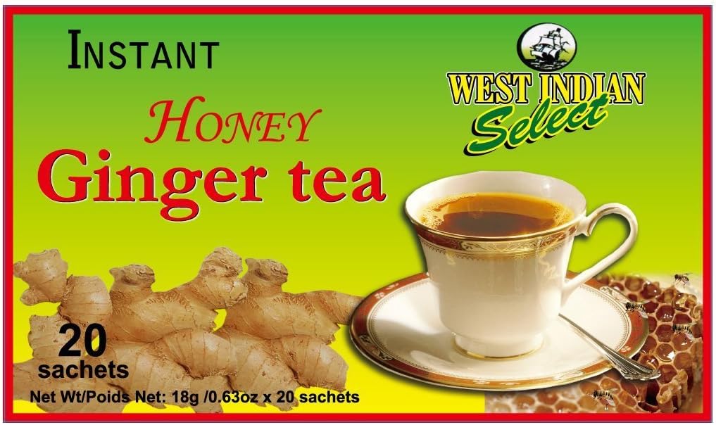 Instant Honey Ginger Tea West Indian Select (Pack of 4)