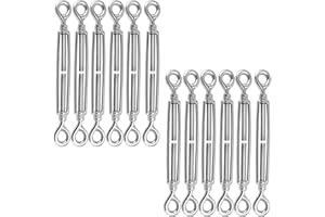 MAHIONG Turnbuckle, Stainless Steel Turnbuckles Hardware for Tensioning Cable Wire Rope