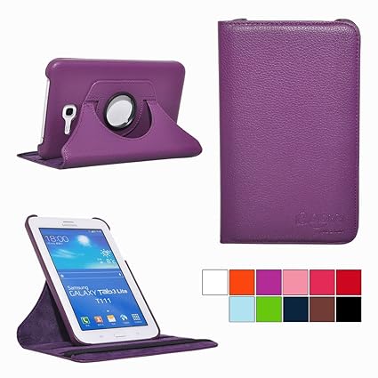 COOVY® Cover für Samsung Galaxy TAB 3 LITE 7.0 SM-T110 SM-T111 ROTATION 360° SMART HÜLLE TASCHE ETUI CASE SCHUTZ STÄNDER | Fa
