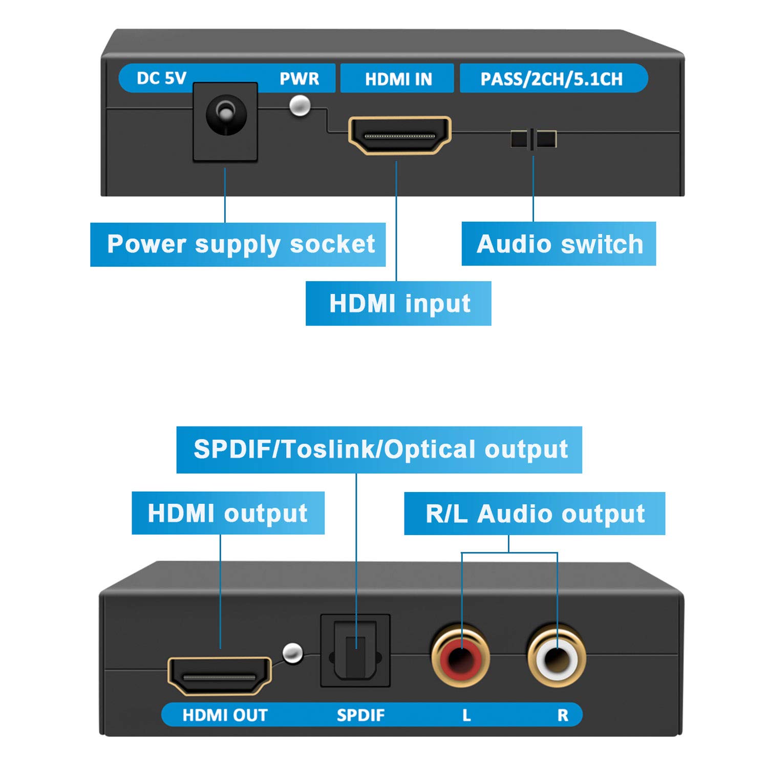 Keliiyo 4k Hdmi Audio Extractor Hdmi Converter Hdmi To Hdmi Analog Rca L R Stereo Audio Video Splitter Converter For Blu Ray Player Xbox Ps3 Ps4 Support 4k 1080p Full Hd 3d Optical Toslink Spdif Keliiyo 4k Hdmi Audio Extractor Hdmi Converter Hdmi To Hdmi Analog Rca L R Stereo Audio Video Splitter Converter For Blu Ray Player Xbox Ps3 Ps4 Support 4k 1080p Full Hd 3d Optical Toslink Spdif