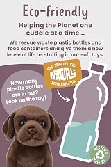 Living Nature Chocolate Labrador Puppy Soft Toy 16cm Brown view 5