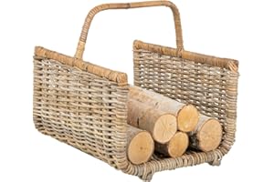 KOUBOO Kobo Fire Log Basket Gray Brown