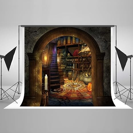 Amazon Kate 7x5ft 2 2mx1 5m ハロウィン 背景布 撮影用 写真撮影 恐ろしい部屋 可洗濯 折りたためる 写真 壁紙 バックペーパー 背景布 通販