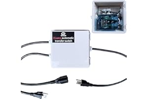 GXELZK Automatic Transfer Switch, AC 120V 15 Amp, NEMA 5-15P/R, ATS