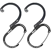 GEAR AID HEROCLIP (Small) Carabiner Gear Clip and Hook, for Hanging Bags, Purses, Lanterns, Strollers, Tools, Helmets, Water Bottles, and More
