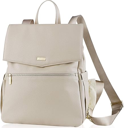 leather baby changing backpack
