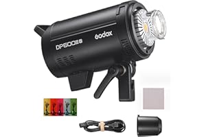 Godox DP600III-V Upgraded Studio Flash Light 600Ws Power GN106 5600±200K Strobe Lighting Built-in 2.4G Wireless X System Bowens Mount Photography Flashes for Wedding Fashion Advertising Photography