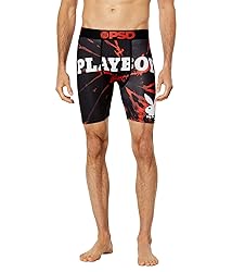 PSD Men's Pb Spiral Dye Boxer Briefs, Black, M