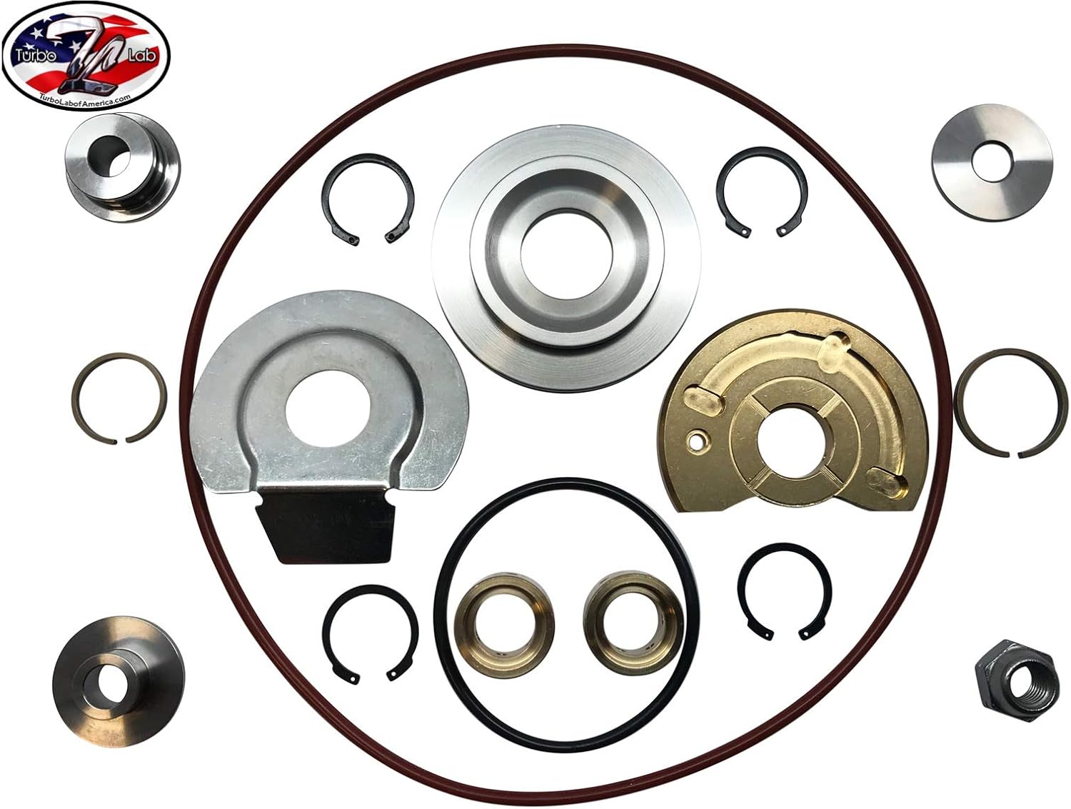 S300 Turbo Rebuild Kit Turbo Lab America Schwitzer Borg Warner S300, S300SX3, S360, S362, S364, S366 Turbo Rebuild Kit 360 Degree