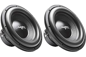 (2) Skar Audio SDR-12 D2 12" 1200W Max Power Dual 2 Ohm Car Subwoofers, Pair of 2
