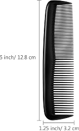 Leinuosen 12 Pieces Hair Combs Set Fine Tooth Dressing Comb Black view 2