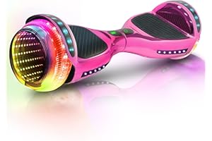 EMAXUSA, 6.5” Hoverboard for Kids Ages 6-12, Bluetooth Hoover Board with Tunnel Light Style Wheels & Non-Slip Footpads, UL2272 Safety Certified