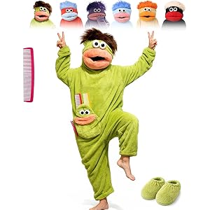 BHSQE Funny Big Mouth Monster Onesie Adult Costume Pajamas, Cozy Sleepwear for Lounging Parties Home Wear
