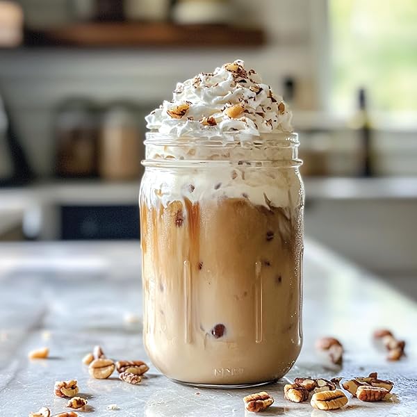 JORDAN’S SKINNY SYRUPS SUGAR FREE COFFEE SYRUP, CARAMEL PECAN FLAVOR DRINK MIX, ZERO CALORIE FLAVORING FOR CHAI LATTE, PROTEIN SHAKE, FOOD & MORE, GLUTEN FREE, KETO FRIENDLY, 25.4 FL OZ, 1 PACK