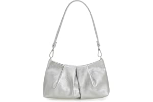 CHARMING TAILOR Women Clutch Bag Dressy Formal Handbag Pleated PU Clutch Purse for Cocktail Prom Wedding Party