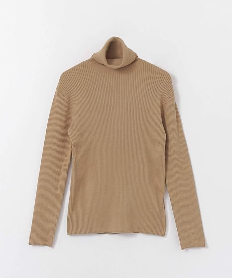 Amazon センスオブプレイス ニット セーター ストレッチリブタートルネックセーター レディース 97 22a105 Beige Free セーター 通販