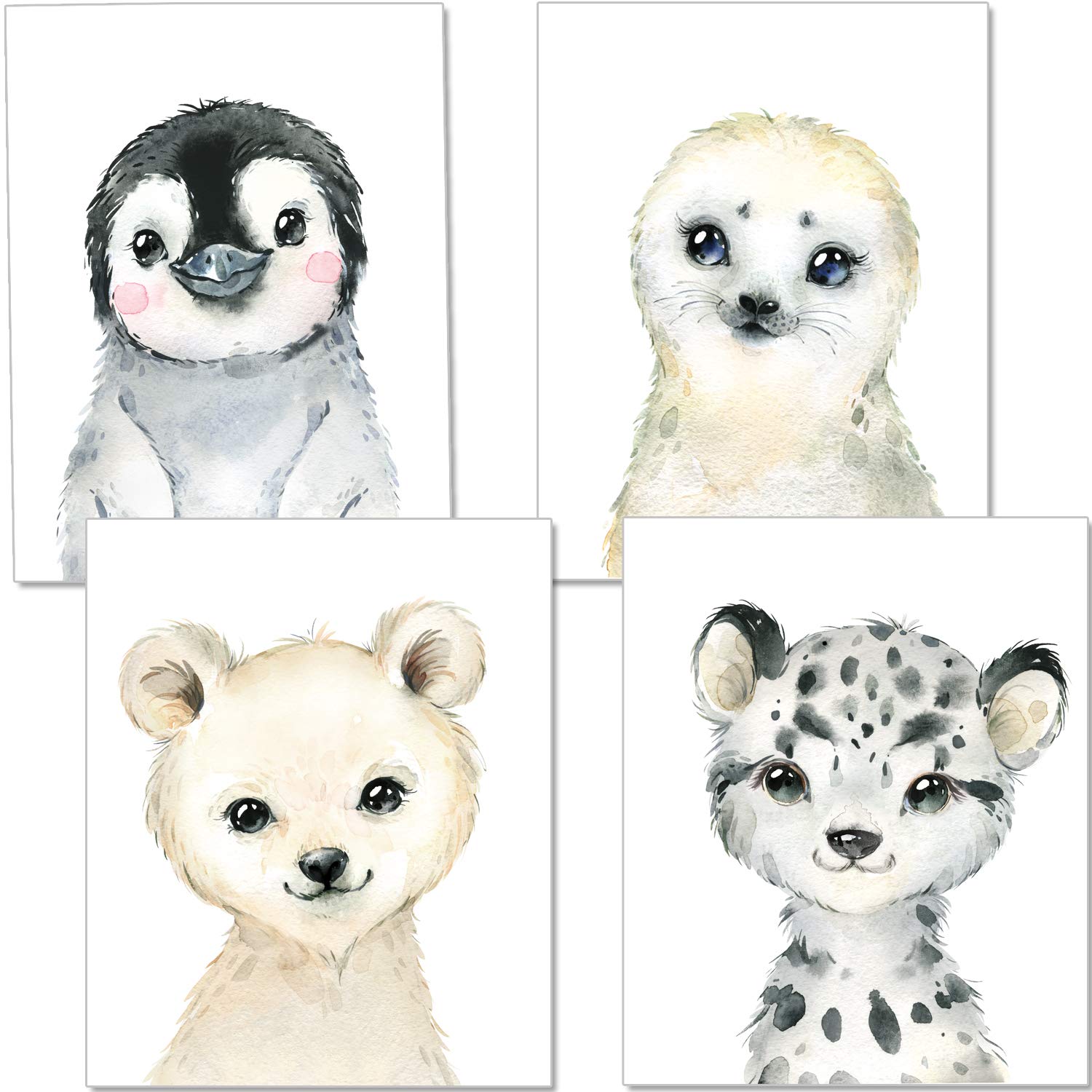 artpin® Set of 3 or 4 Decorative Posters for Baby’s Room or Children’s Bedroom (A4 Size)