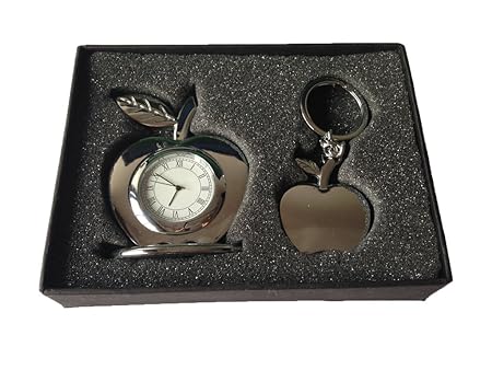 Tiamo Apple Table Clock With Apple Keychain