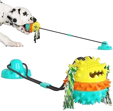 Amazon サクションカップ犬のおもちゃの大きな犬の噛み犬のための犬のための犬のための犬のためのタグのおもちゃ強いアップグレードされた吸引カップ犬 のおもちゃのおもちゃ噛みのおもちゃ Nkjk 噛むおもちゃ 通販