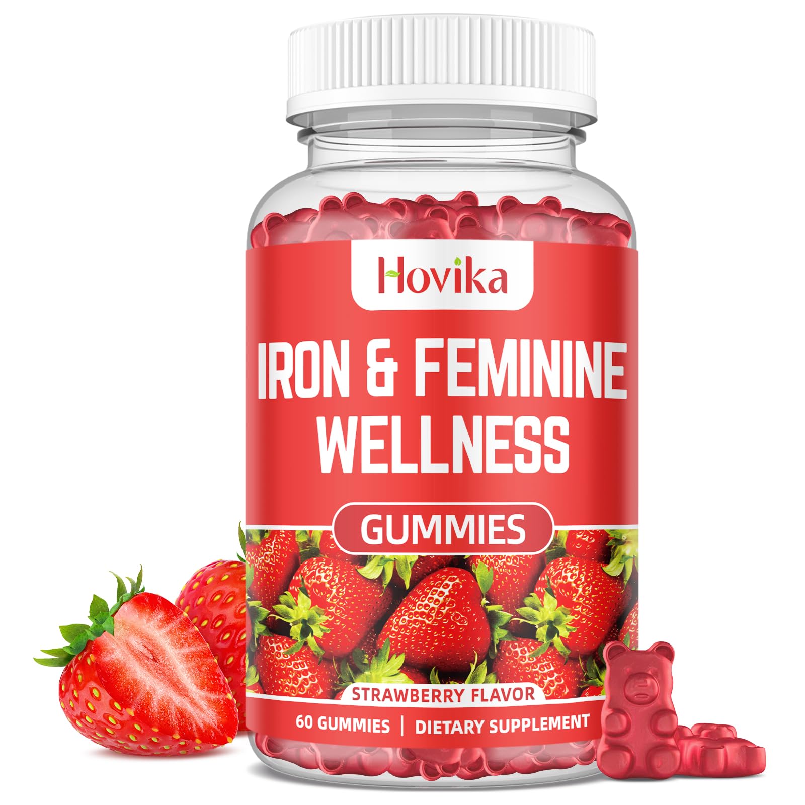 Iron & Feminine Wellness Gummies (Strawberry)