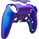 eXtremeRate Custom Back Plate Bottom Shell Compatible with ps5 Edge Controller, Chameleon Purple Blue DIY Replacement Back Shell Cover Compatible with ps5 Edge Controller