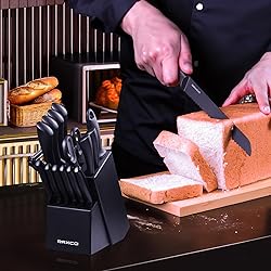 RAXCO Knife Set,Kitchen Knife Set With Block Knife