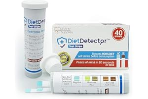 DietDetector Test Strips - Detects Non-Diet Soft Drinks Before Accidental Consumption - A Must Have for Diabetics and the Hea