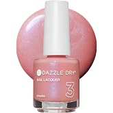 Dazzle Dry Nail Lacquer, Step 3 &ndash; Milky Way (0.5 fl oz) | An Iridescent Seashell Pink &middot; Semi-Sheer &middot; Shimmer Finish &middot; Quick-Dry