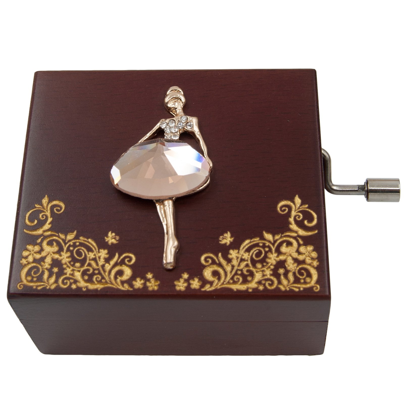 Wingostore Mini Handcrank Music Box Tune of Fur Elise(Ballerine)