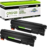 greencycle Compatible Toner Cartridge Replacement for Canon 125 CRG-125 | C125 3484B001AA to use with ImageClass LBP6030w LBP6000 ImageClass MF3010 Laser Printer (Black, 2 Pack)