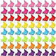 100 Packs Assorted Color Butterfly Hair Clips, Beautiful Mini Clips Accessories for Women and Girls, Random