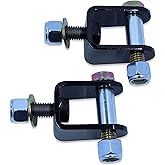 Spohn LSM-125-SBS-500 No Bind Lower Rear Shock Relocation Mounting Brackets with Shock Bolt Sleeves