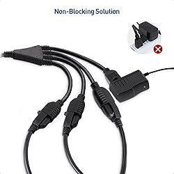Cable Matters 2-Pack 4 Outlet Power Splitter Cord