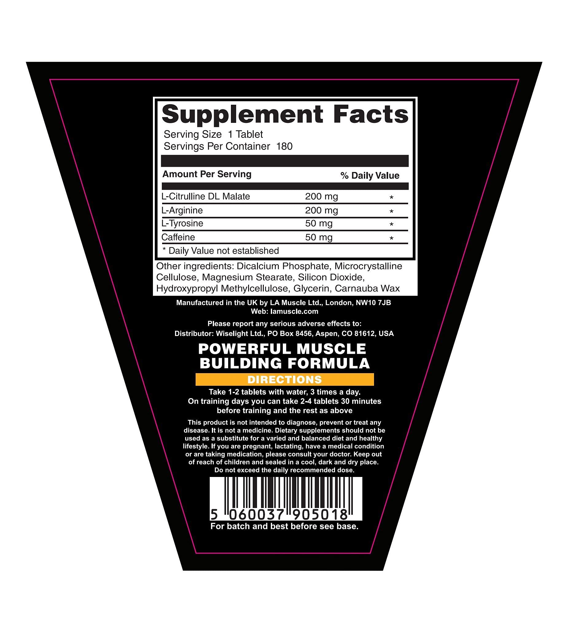 LA Muscle Vasculator Extreme | Muscle Builder | Maximizer and Intensifier of Muscle Pumps and Stimulator for Better Mind-Muscle Connection