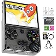 RG35XX Plus Retro Game Consoles Handheld Game Console 3.5 inch IPS Screen Linux System RG35XXPlus Classic Emulator Hand Held Gaming Console with 6900 Games 5G WiFi Bluetooth HDMI TV Output Black