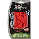 PRIDE GOLF TEE unisex adult 30 Count Golf Tees, Orange, 3.25 US