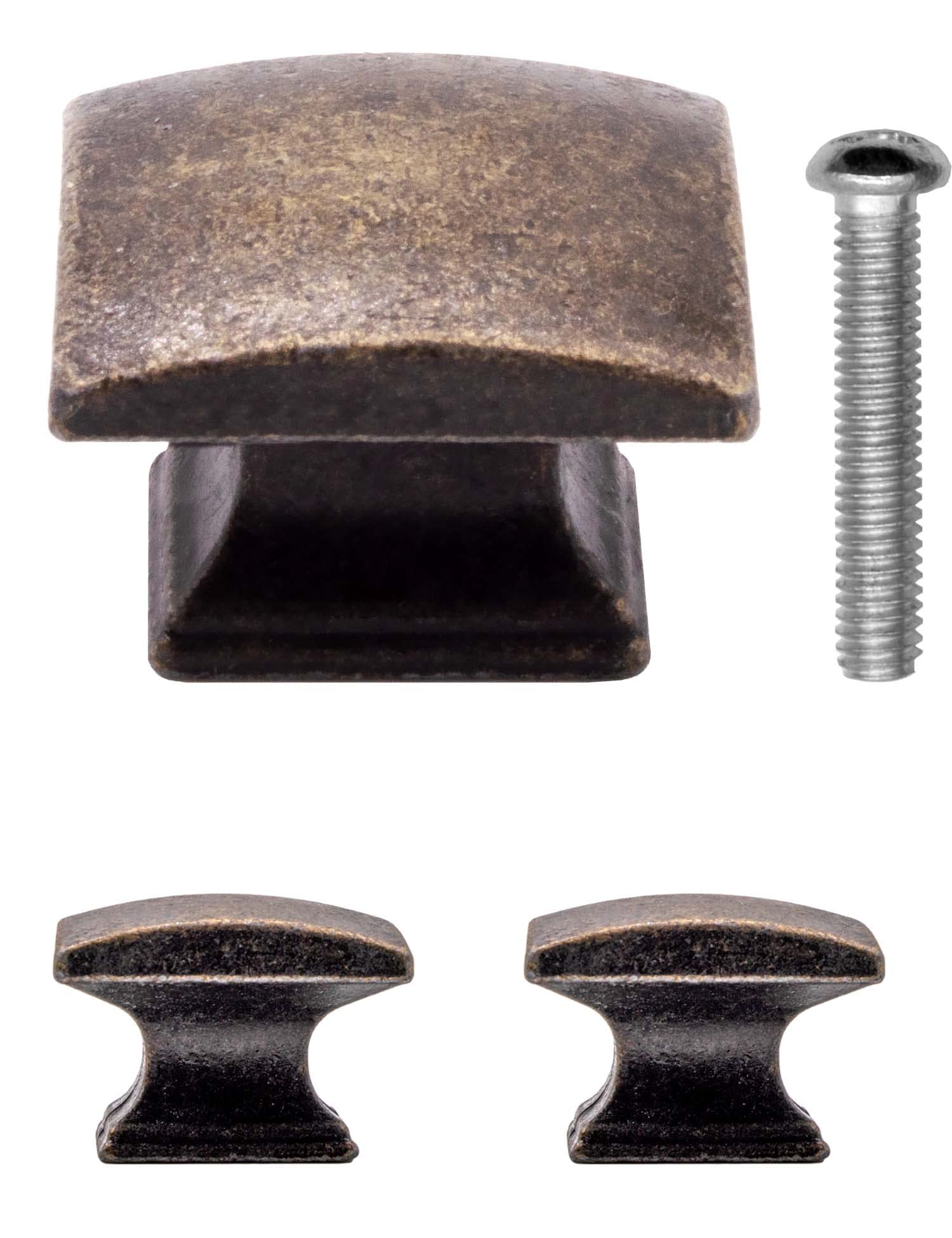 FUXXER® Antique Furniture Handles Vintage Drawer Knobs 29x22mm Set of 2 Bronze