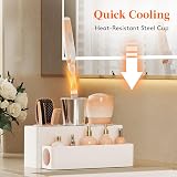 Lifewit Hair Tool Organizer, 3 Heat-Resistant Cups, White, 30cm view 4