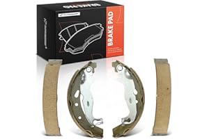 A-Premium Rear Brake Shoes Set Compatible with Toyota Yaris 2019-2020, Yaris iA 2017-2018 & Mazda 2 2011-2014 & Scion iA 2016