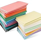 Oucaru 64PCS Mini Notebooks Bulk, 3.5" x 5.5", 16 Color, 60 Pages Blank Paper Small Pocket Notebook Set, Mini Journal Memo Notepads for Students, Traveler, School Office Supplies