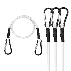 WORKPRO 24 Inch Bungee Cords with Hooks, 4 Pack