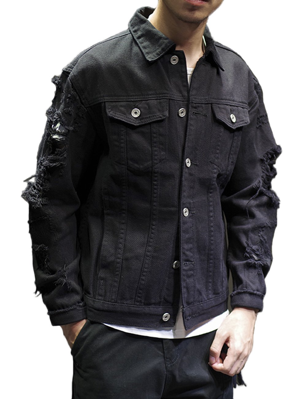 ripped trucker jacket